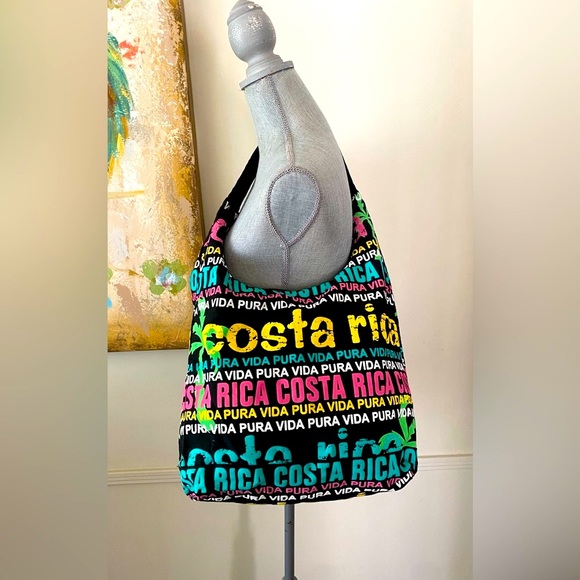 COSTA RICA🌴“Pura Vida”🌴GROCERY TRAVEL BEACH SHOULDER TOTE  BAG 🌟NWOT🌟 - Picture 3 of 12